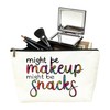 SIUNY Might Be Makeup Might Be Snacks Cosmetic Bags -