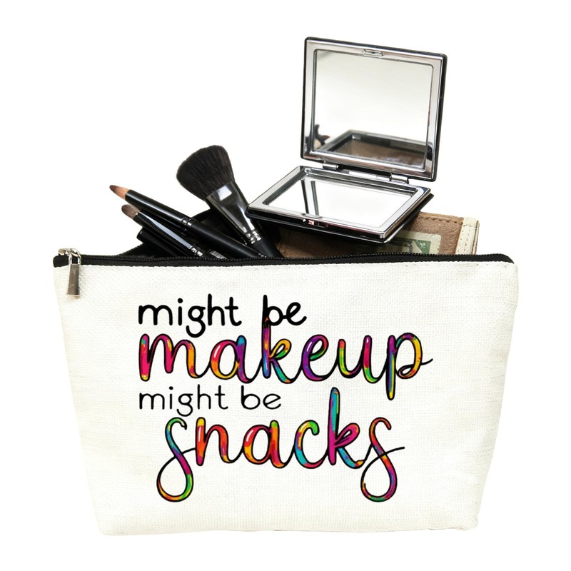 SIUNY Might Be Makeup Might Be Snacks Cosmetic Bags -