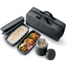 Thermos JEA-1000 DGY Vacuum Insulated Soup Lunch Set, Dark Gray