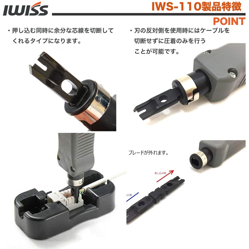 Punchdown Tool Set of 3 BIX/110/KRONE Connection Tool Set +