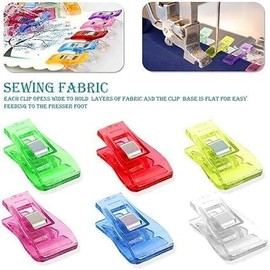 20 Pcs Multicolor Sewing Clips Quilting Clips Fabric Quilting Craft Tools Multipurpose Plastic Clips for Sewing Binding,Sewing Quilting Accessories Crafting Tools DIY Supplies