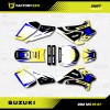 Factory EFX Yellow & Blue Racing Graphics Kit fits Suzuki