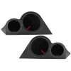 Universal Dash Mount Midrange & Tweeter Pods Boxes 2-Way Speaker
