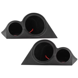 Universal Dash Mount Midrange & Tweeter Pods Boxes 2-Way Speaker Bracket Housing Plastic