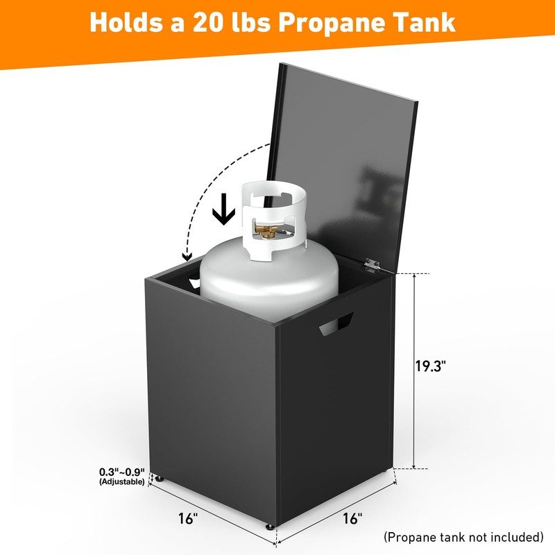 Stanbroil Propane Tank Cover Table, 20 lb Propane Tank Storage