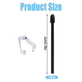 10pcs Pen Nibs Replacement for Remarkable 2, Maker Pen Tip Replacement with Install Tool Stylus Nib Painting Writing Accessories for Remarkable 1&2 Remarkable Maker Plus (Black)