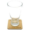 Reserved For Grandmas Drink Solid Oak Coaster. Gift for Nan.