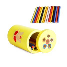 ATOSHP Montessori Toys for 1 2 3 Year Old-Wooden Color Sorting Sensory Toys for Toddlers-Fine Motor Skills Toys