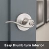 Kwikset Tustin Entry Door Handle with Lock and Key, Secure