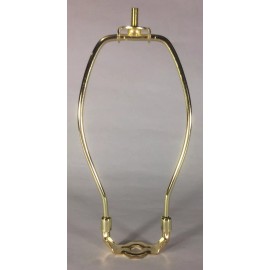 Lamp 9 1/2" Brass Plated Lamp Harp with Base & Protective Coating, regular weight