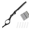 11-Piece Hair Styling Comb with Replacement Stainless Steel Razors for