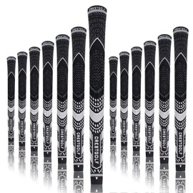 kofull 2018 New Golf Grips Carbon Yarn Cord Golf irons Grips Standard Size Golf Clubs Grips-13pcs (green)