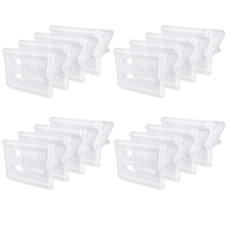 DUOHERESHUI Pack of 16 Plastic Drawer Separators, Fridge Drawer Dividers,