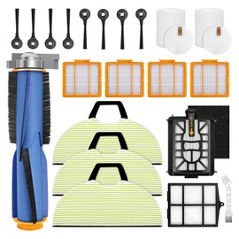 UR2650WS Replacement Parts for Shark Matrix Plus 2-in-1 Robot Vacuum, Accessories with Main Brush, Filters, Pre & Felt-Filter, Pre-Motor Foam Filters, Mop Pad, Side Brushes, 22 Pack