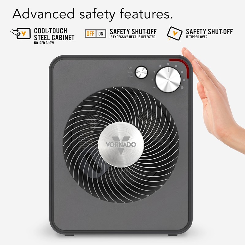 Vornado VMH300 Whole Room Metal Heater with 2 Heat Settings