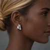ZENCHEER Chunky Clip On Earrings for Women, 14K Gold/Silver Statement