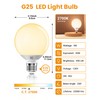 TJOY G25 LED Globe Light Bulbs, Vanity Light Bulb for