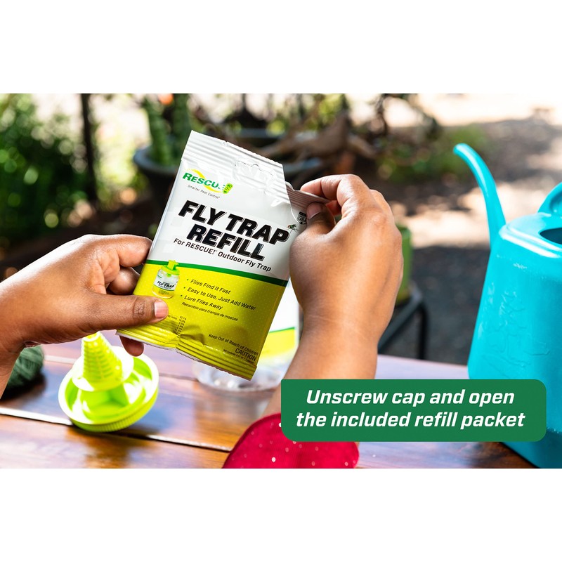 RESCUE! Outdoor Fly Trap - Reusable - 3 Traps