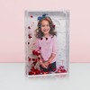 Neil Enterprises Inc. 4" x 6" Heart Glitter Photo Snow