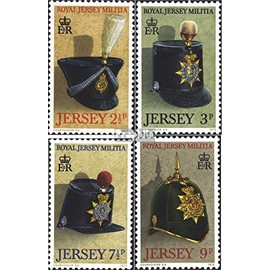 united kingdom - Jersey 69-72 (complete.issue.) unmounted mint/never hinged ** MNH 1972 vigilante-helmets (Stamps for collectors) Military/Knight