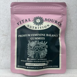 Vital Source Nutrition Premium Feminine Balance 60 Gummies Sealed EX 2027