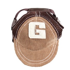 Pet Dog Baseball Cap Sport Cap Hat - Outdoor Hat Sun Protection Summer Cap for Small Medium Large Dog (Large Cap, Brown)