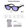 SOJOS Trendy Rectangle Polarized Sunglasses for Women Men Retro Narrow