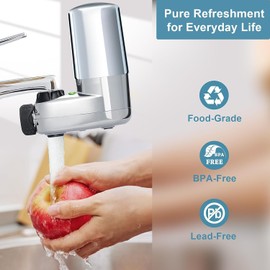 3 Pack Faucet Filter Cartridges, Replacement Fit for All Brita Faucet Filter, Brita 36311 On Tap Water Filtration System, Brita FR-200, FF-100 Replacement Filter, Silver (Silver)