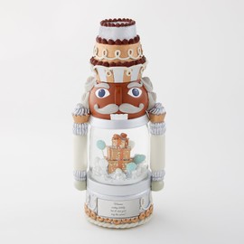 Things Remembered Engraved Nutcracker Dome Musical Snow Globe in Dark Brown Tone (Free Customization), Plays Dance of The Sugar Plum Fairy Music