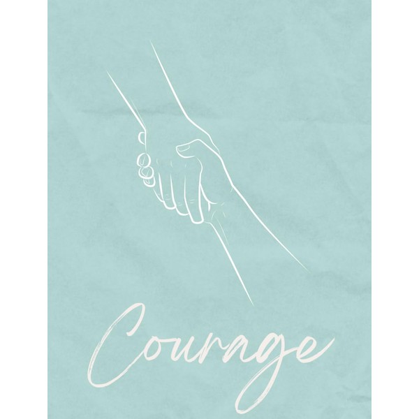 Courage: 200 blank lined notebook, Word of the year, Kids/Children,