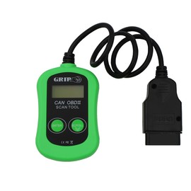 Grip Universal OBD II Scanner Car Engine Fault Code Reader CAN Diagnostic Scan Tool - Read and Clear Error Codes for 1996 or Newer OBD2 Protocol Vehicles - Easy to Read LCD