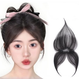 Bangs Wig, Partial Wig, For Cosplay, Fully Hand Planted, Easy to Wear, For Everyday Use, Small Face, One-Touch Costume, Everyday, Supernatural, Heat Resistant, Black Brown, Bangs, Air Feel, Everyday