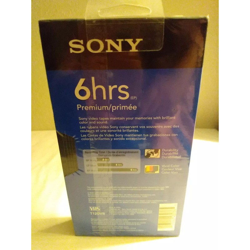 SONY 6 hrs (EP) Premium Video Tape Brilliant Color &