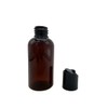 Natural Farms 2 oz Plastic Amber Boston BPA FREE -