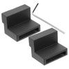 DOITOOL 1 Pair Zinc Alloy Barn Door Track Stoers Blocker
