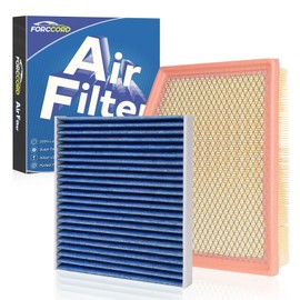 Forccord Cabin & Engine Air Filter Fit for Chrysler Grand Caravan 2021-2026 V6 3.6L Gas, Pacifica 2017-2026 V6 3.6L Flex/Gas, Voyager 2020-2026 3.6L Gas Air Filter Replace#CA12091 68214516AA CF12283