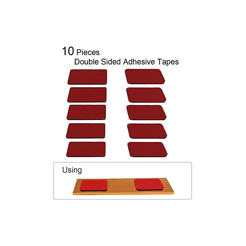 Nameplate Holder Wall or Door 5Pack Silver 2“ × 10”