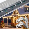 Tandefio 50 Count Christmas Metal Gutter Hooks for Outdoor Light