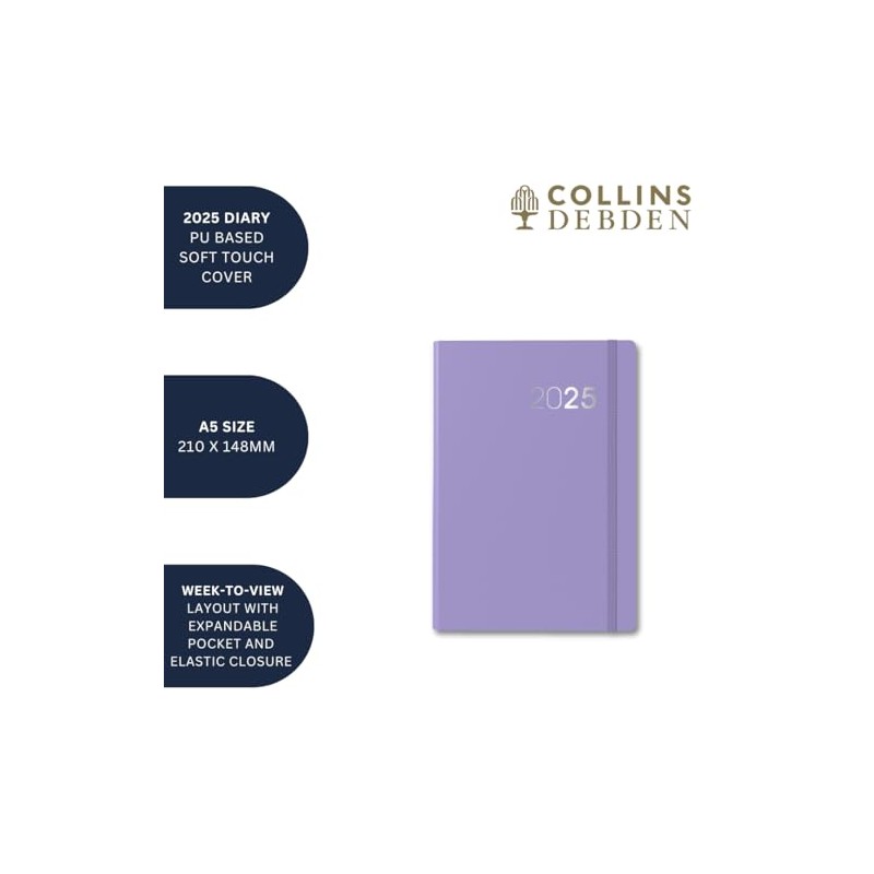 Collins Legacy 2025 Planner - A5 Week To View Diary