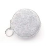 Pill Box Protective Bag Felt Coin Purse Zipper Round Daily