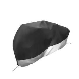 BULLSPANN Bicycle Cover, Bike Cover, 2 Seaters, Waterproof, For Bicycles, Rain Protection, 1 Piece, Black, Silver