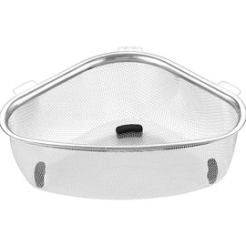 Kitchen Triangle Corner Sink Strainer, Sink Filter for Kitchen Sink, Stainless Steel Food Catcher Strainer for Kitchen Waste, Vegetable, Fruits (Style 1, One Size)