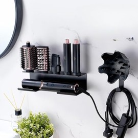 Buwico Flexstyle Wall Mount Organizer for Shark, Wall Mount Holder for Shark Flexstyle HD430/HD435, Aluminum Alloy Airwrap Organizer for Shark Flexstyle
