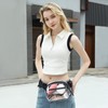 TINYAT Holographic Transparent Multicolour Backpack Super Soft PVC Girls Fashion
