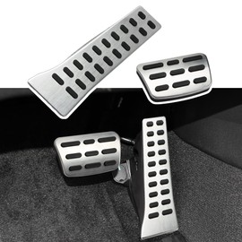 DLOVEG Brake Gas Pedal Covers Compatible for 2018-2022 Kia Sportage Accessories for 2018-2022 Stinger 2016-2022 Tucson Sonata Anti Slip Foot Pedal for Sportage 2022 Automatic Transmission