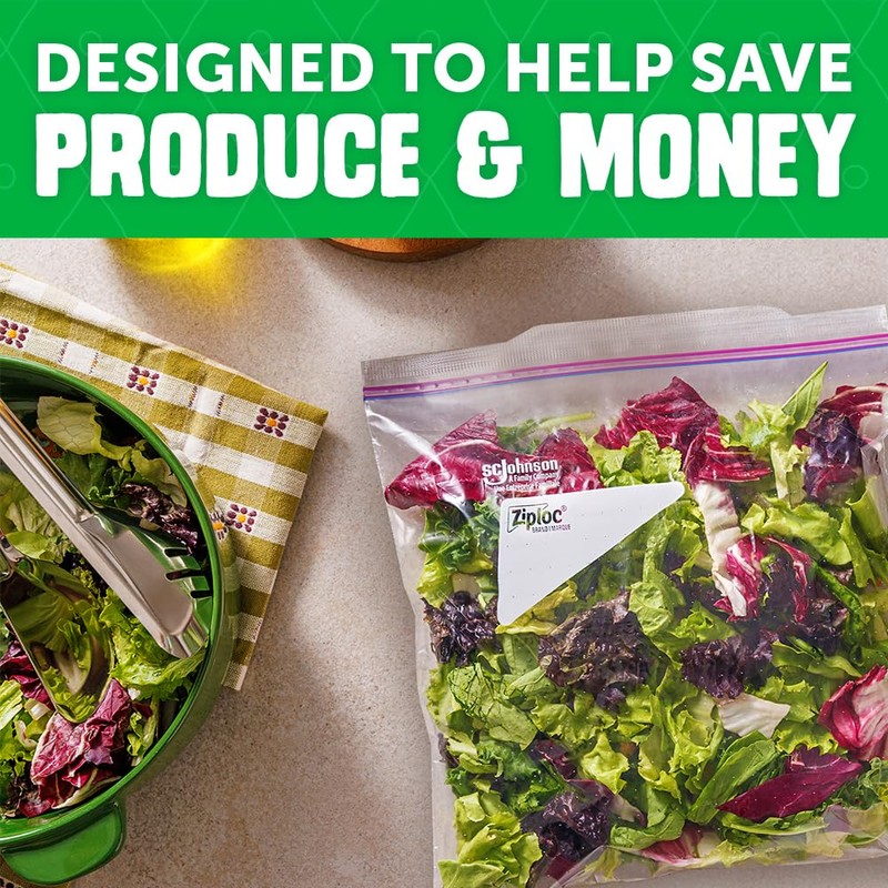 Ziploc Food Storage Produce Bags, Seal Top to Keep and
