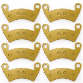 CADUFUELLY 1911228 4 Pairs Front and Rear Brake Pads, Replacement for Polaris Ranger 800 Crew, RZR XP, Replaces 1912508, 2205949