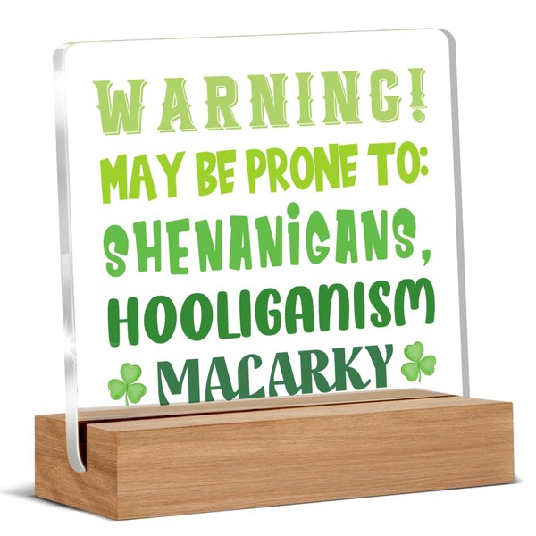 St. Patrick's Day Decor, Funny St. Patrick's Day Acrylic Sign
