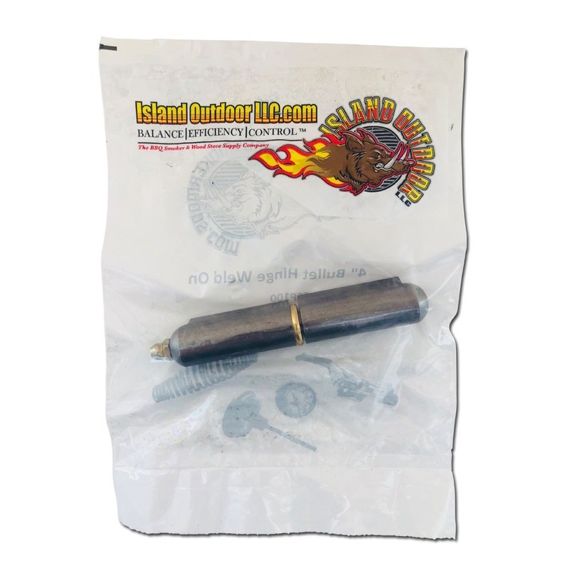 6" Bullet Hinge Steel Body & Pin, Brass Bushing &