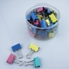 HAND® CS-1625B 1" Medium Colourful Foldback Bull Paper Clips for